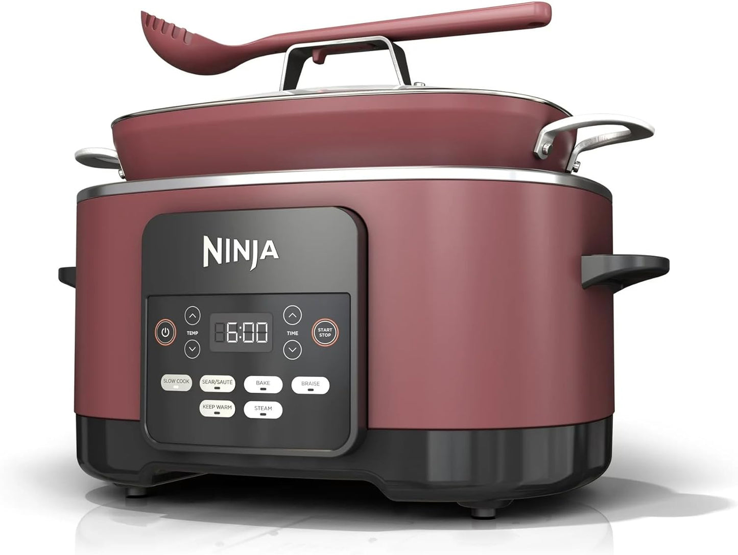 Ninja Foodi PossibleCooker PRO 8.5 Quart Multi-Cooker, with 8-in-1 Slow Cooker, Dutch Oven, Steamer, Glass Lid Integrated Spoon, Nonstick, Oven Safe Pot to 500°F, Navy