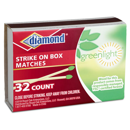 Diamond Greenlight Strike on Box Matches, 32 Count