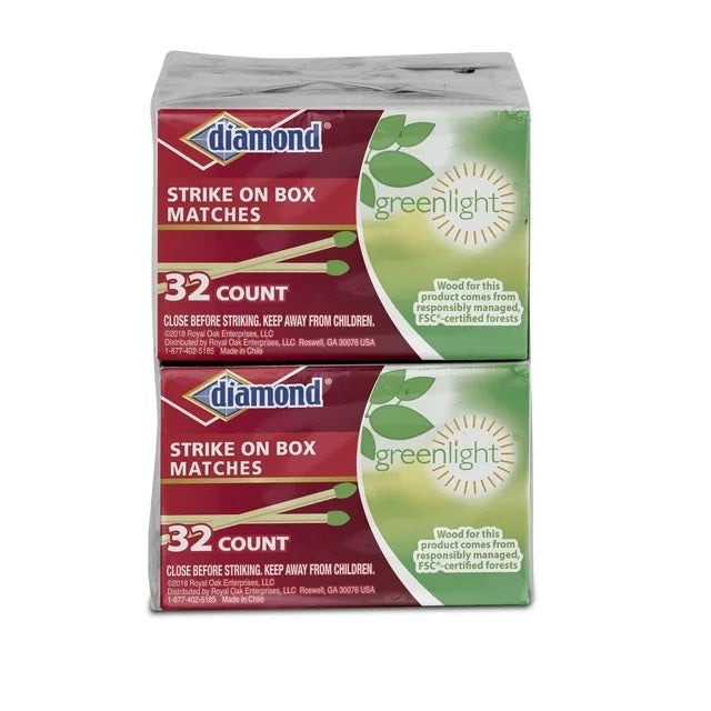 Diamond Greenlight Strike on Box Matches, 32 Count