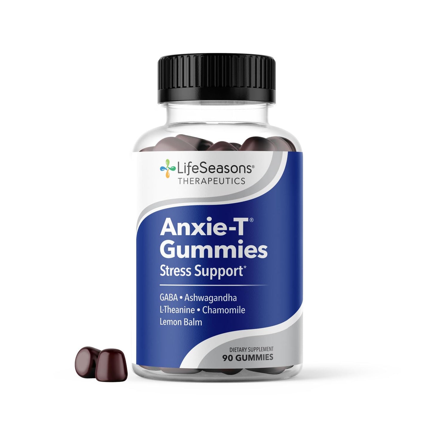 Anxie-T - Stress Relief Supplement - Supports Mood & Mental Focus - Feel Calm and Relaxed - Eases Tension & Nervousness - Ashwagandha, Kava Kava, GABA & L-Theanine - 60 Capsules