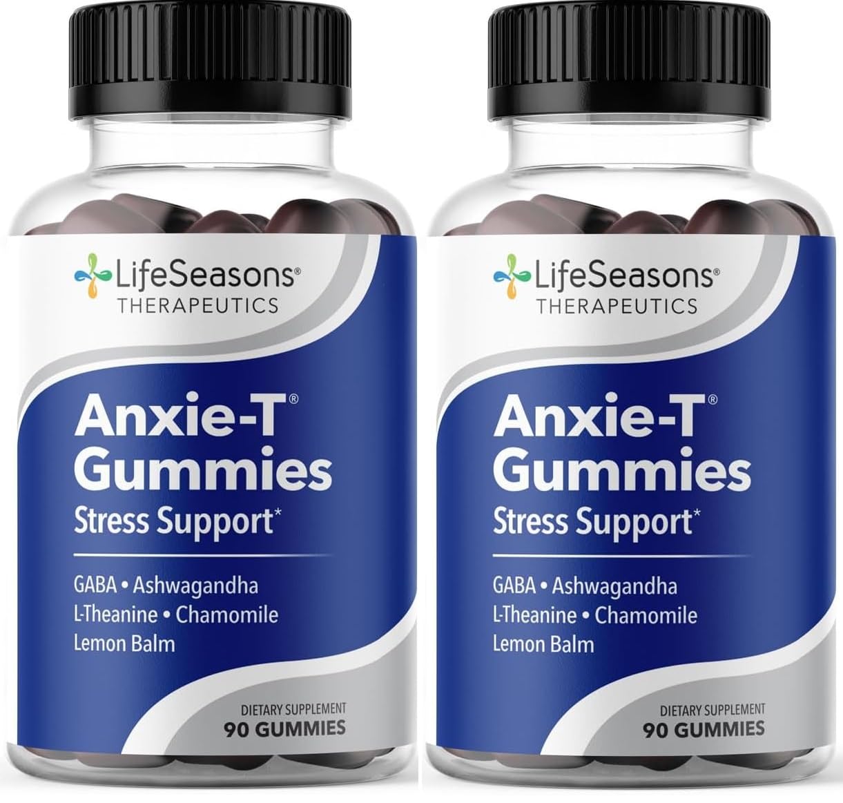 Anxie-T - Stress Relief Supplement - Supports Mood & Mental Focus - Feel Calm and Relaxed - Eases Tension & Nervousness - Ashwagandha, Kava Kava, GABA & L-Theanine - 60 Capsules